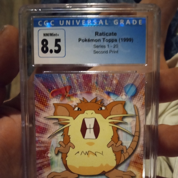 Vintage rare 1999 TOPPS RATICATE CGC SLAB - Picture 2 of 7